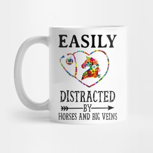 Easily Distracted By Horses And Big Veins Mug